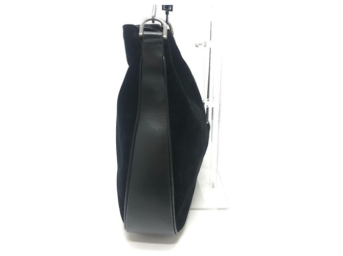 Borsa 2 in 1 Bamboo 2404 di Gucci Nero - vista 5