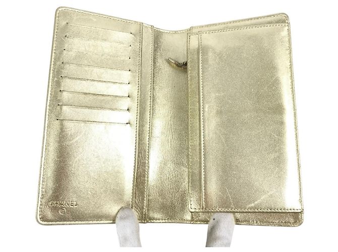Chanel A37151 Bi-Fold Langbörse Golden - Ansicht 9