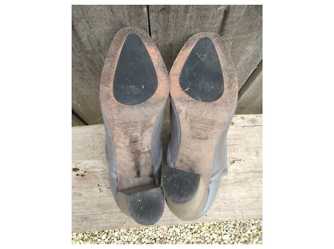 Botines de piel grises Comptoir Des Cotonniers - vista 5