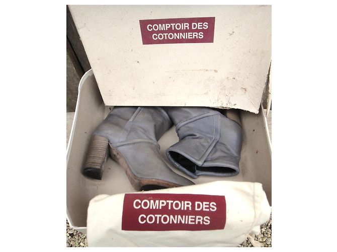Botines de piel grises Comptoir Des Cotonniers - vista 6