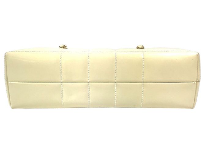 Borsa Chocolate Bar con Logo CC Coco di Chanel Bianco Giallo - vista 5