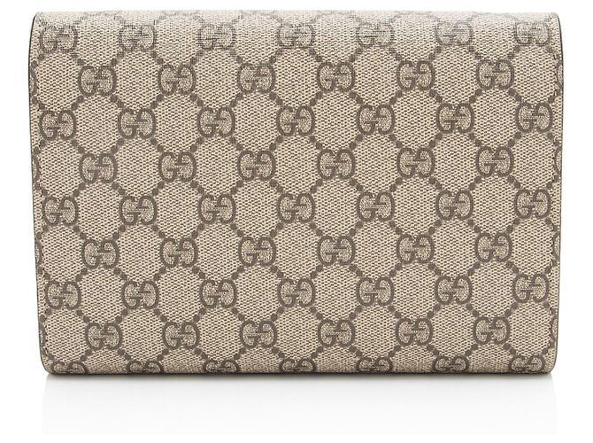 Cartera de Cadena Dionysus GG Supreme de Gucci Castaño Beige - vista 3