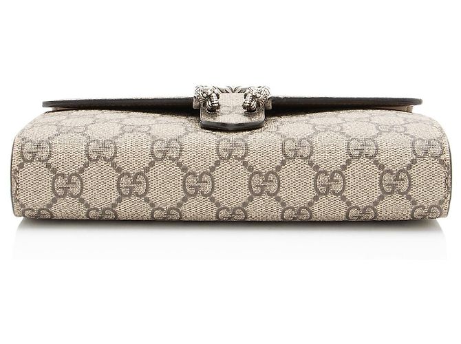 Cartera de Cadena Dionysus GG Supreme de Gucci Castaño Beige - vista 4