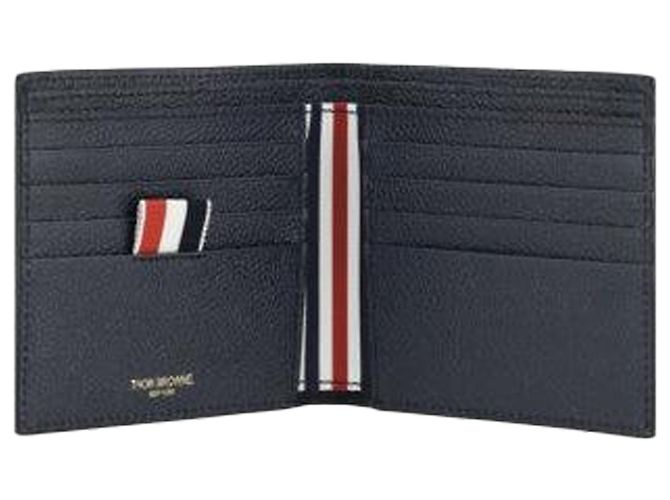 Thom Browne Bifold Geldbörse aus Pebble Grain Leder - Ansicht 6