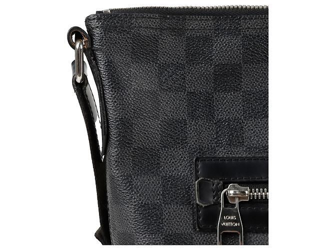 Louis Vuitton Borsa a tracolla Mix Damier Graphite Mm Nero - vista 4