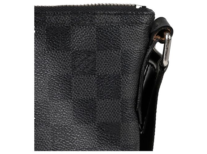Louis Vuitton Borsa a tracolla Mix Damier Graphite Mm Nero - vista 9