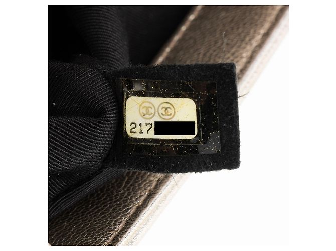 Chanel Bicolor Kalbsleder Kleine Boy Tasche Schwarz - Ansicht 6
