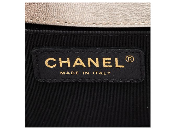 Chanel Bicolor Kalbsleder Kleine Boy Tasche Schwarz - Ansicht 8
