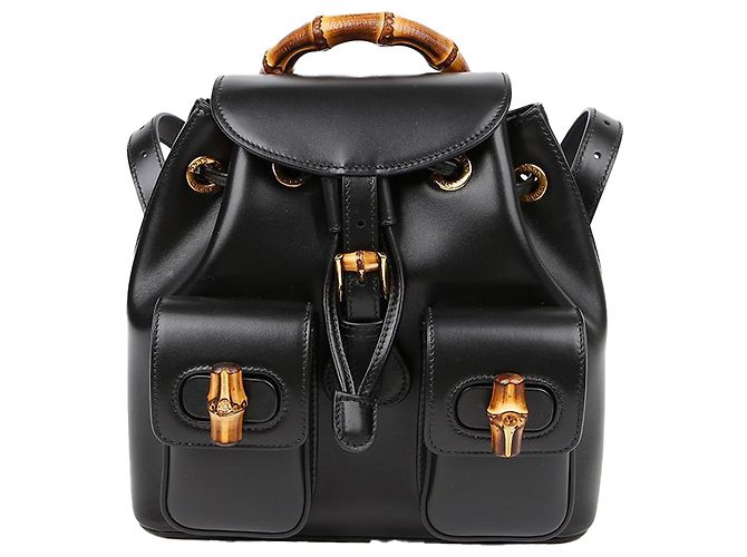 Bamboo Gucci Mochila de bambú Negro - vista 2