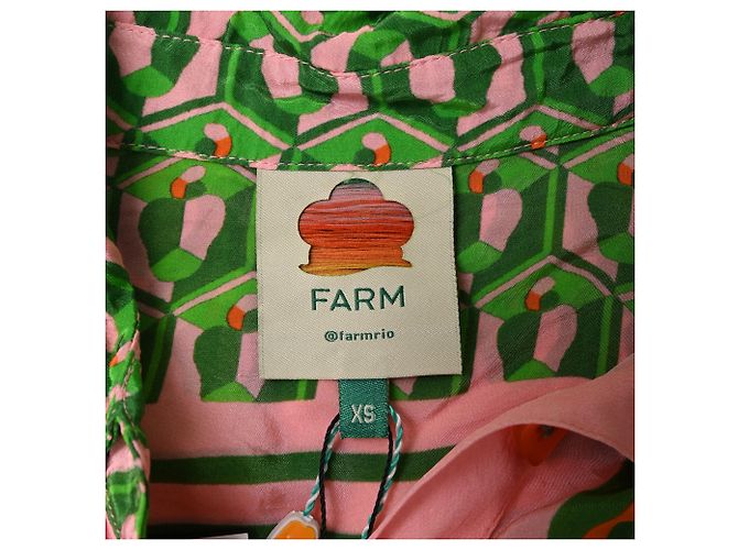 Rompers in Viscosa Multicolore con Sciarpa in Anacardo Farm Rio - vista 4