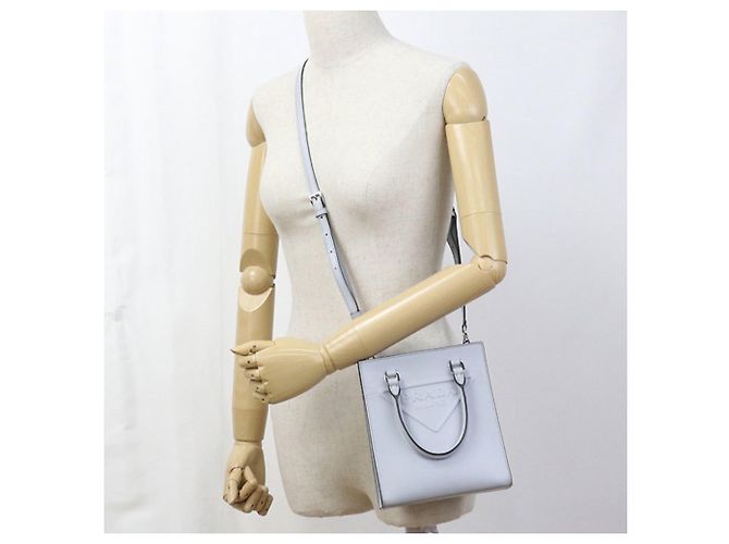 Borsa Tote Mini Triangolo Logo Prada Blu - vista 10