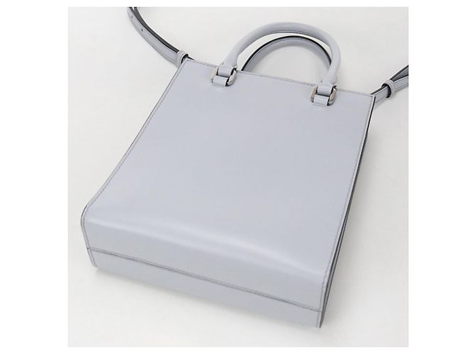 Borsa Tote Mini Triangolo Logo Prada Blu - vista 2