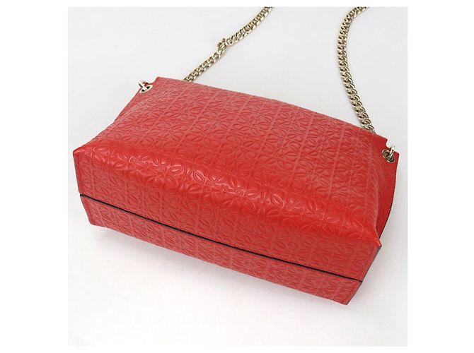 Borsa a spalla in pelle di vitello rossa Loewe Rosso - vista 2