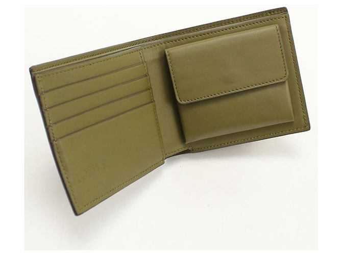 Portafoglio bifold Loewe in khaki Cachi - vista 3