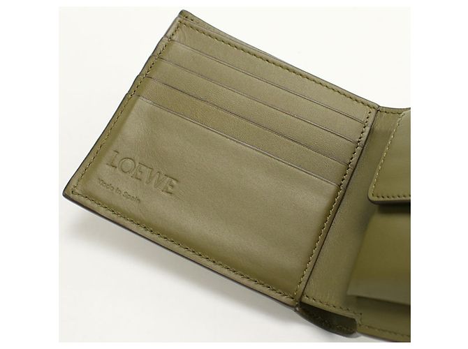 Portafoglio bifold Loewe in khaki Cachi - vista 5