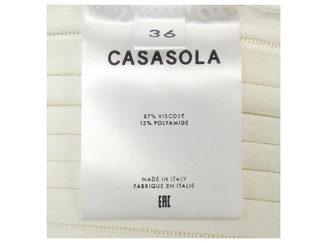 Autre Marque Vestido CASASOLA Branco - vista 3