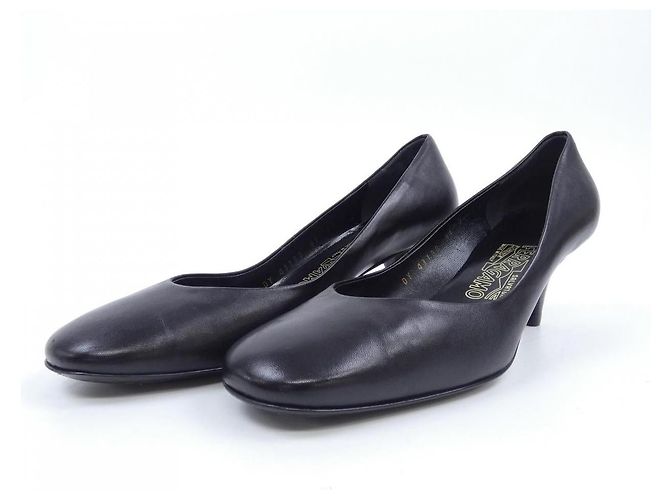 Décolleté in pelle Salvatore Ferragamo Nero - vista 3