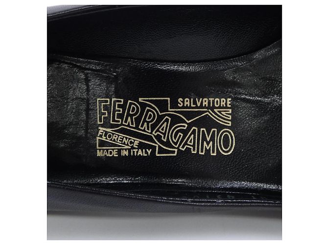 Décolleté in pelle Salvatore Ferragamo Nero - vista 6