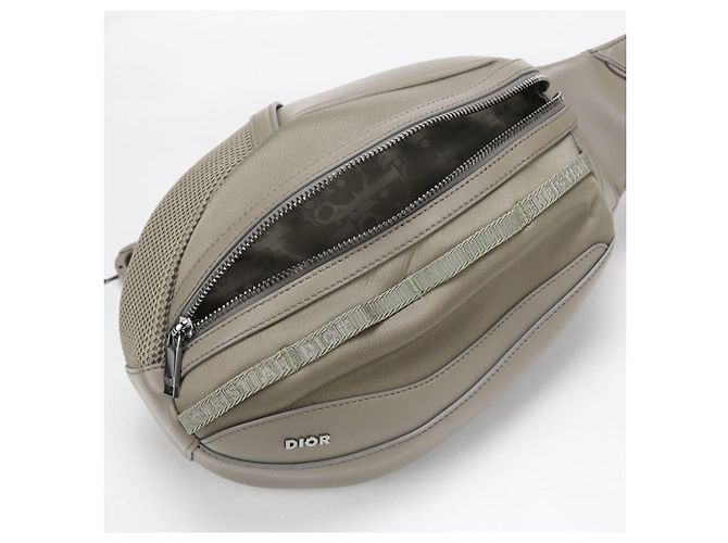 Christian Dior DIOR Body Bag Scarab Men's Gray Brown - view 3