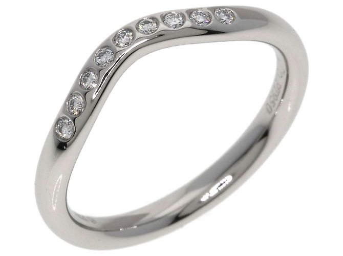 Tiffany & Co. Ring mit gewölbtem Diamantband Silber - Ansicht 2