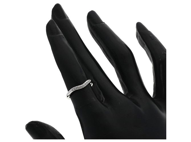 Tiffany & Co. Ring mit gewölbtem Diamantband Silber - Ansicht 7