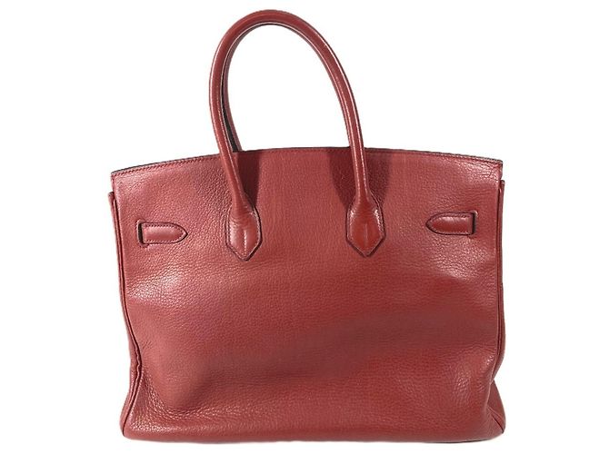Borsa Tote Hermès Birkin 35 Rosso - vista 2