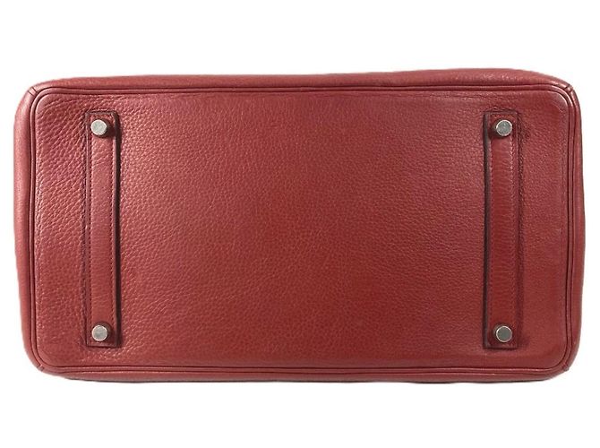 Borsa Tote Hermès Birkin 35 Rosso - vista 3