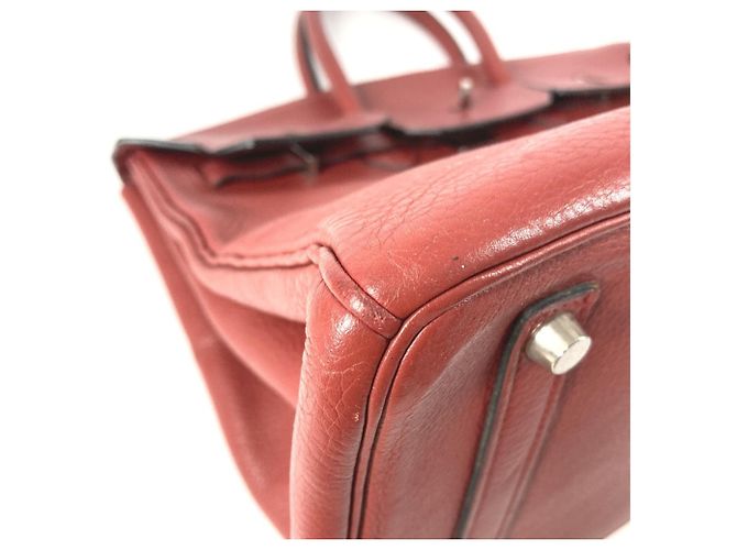 Borsa Tote Hermès Birkin 35 Rosso - vista 7