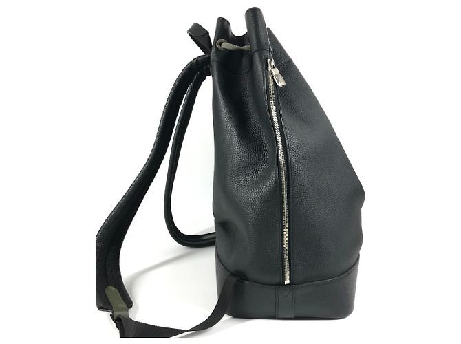 Noe Zaino Noé in taurillon con logo Louis Vuitton Nero Cachi - vista 5
