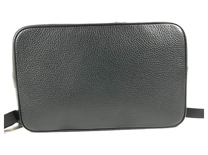 Noe Zaino Noé in taurillon con logo Louis Vuitton Nero Cachi - vista 6