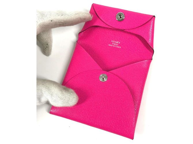 Bastia Münzgeldbörse von Hermès Pink - Ansicht 10