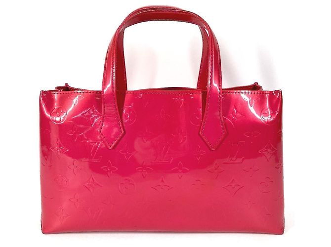 Borsa Tote Wilshire Boulevard in Monogram Vernis di Louis Vuitton Rosa - vista 2