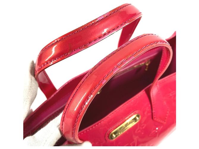 Borsa Tote Wilshire Boulevard in Monogram Vernis di Louis Vuitton Rosa - vista 9