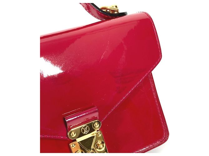 Borsa Monceau BB in Monogram Vernis di Louis Vuitton Rosa Porpora - vista 11