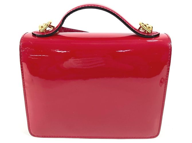 Borsa Monceau BB in Monogram Vernis di Louis Vuitton Rosa Porpora - vista 2
