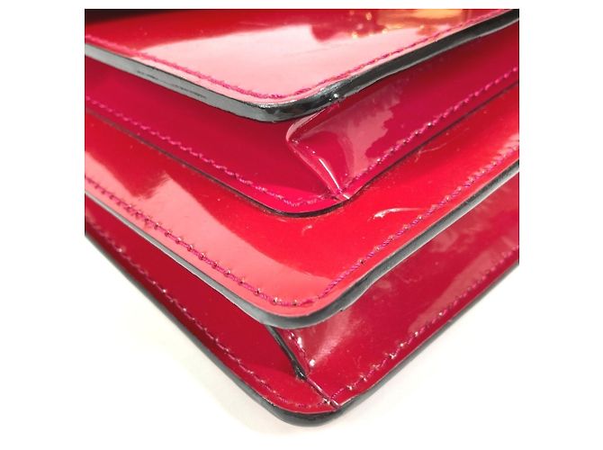 Borsa Monceau BB in Monogram Vernis di Louis Vuitton Rosa Porpora - vista 7