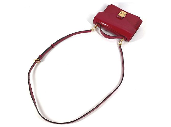 Borsa Monceau BB in Monogram Vernis di Louis Vuitton Rosa Porpora - vista 8
