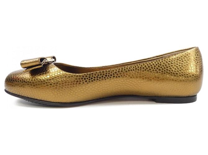 Scarpe flat VARINA di Salvatore Ferragamo D'oro - vista 2