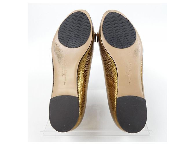 Scarpe flat VARINA di Salvatore Ferragamo D'oro - vista 4