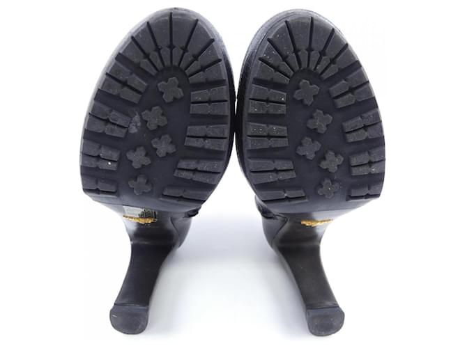 Prada Lederstiefel Schwarz - Ansicht 4