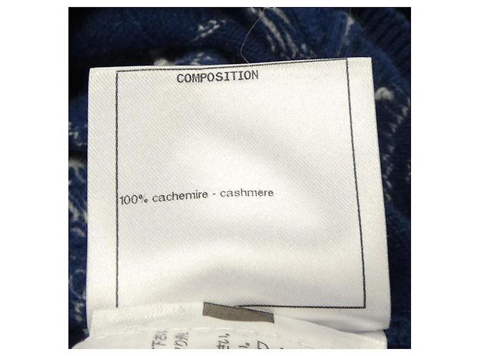 Chanel P70408K10043 Cashmere Hoodie Weiß Blau - Ansicht 3