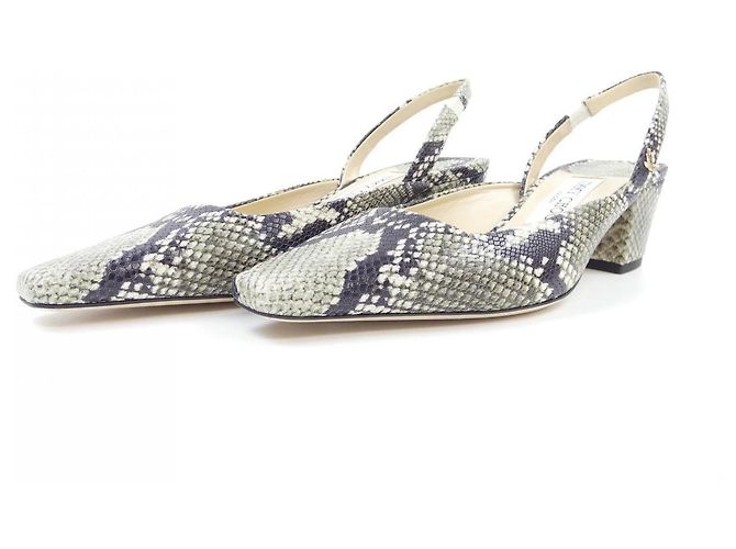 Pumps Jimmy Choo GINI45 Nero Verde - vista 3