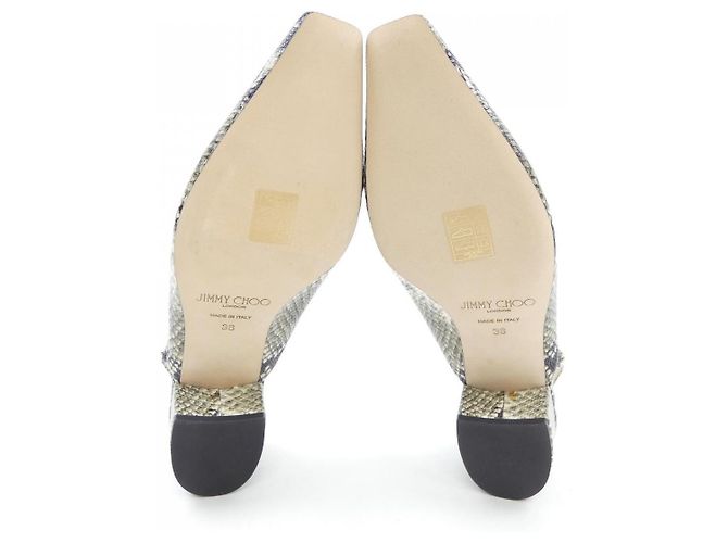 Pumps Jimmy Choo GINI45 Nero Verde - vista 4