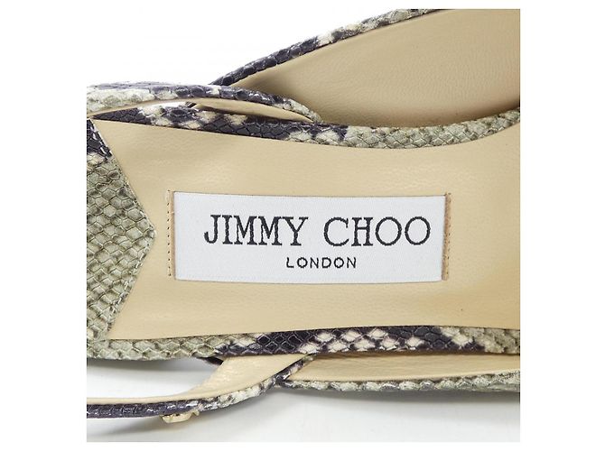Pumps Jimmy Choo GINI45 Nero Verde - vista 6