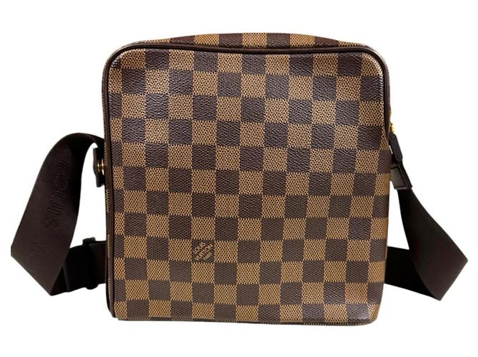 Borsa a Spalla Louis Vuitton Olaf PM Damier Marrone - vista 3