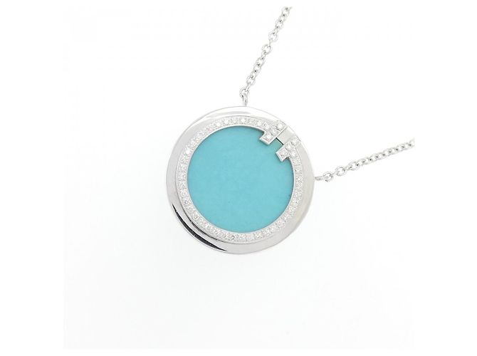 Tiffany & Co Collana Tiffany T Circle Au750 Argento - vista 3