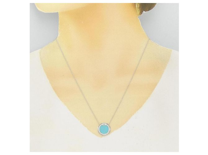 Tiffany & Co Collana Tiffany T Circle Au750 Argento - vista 6