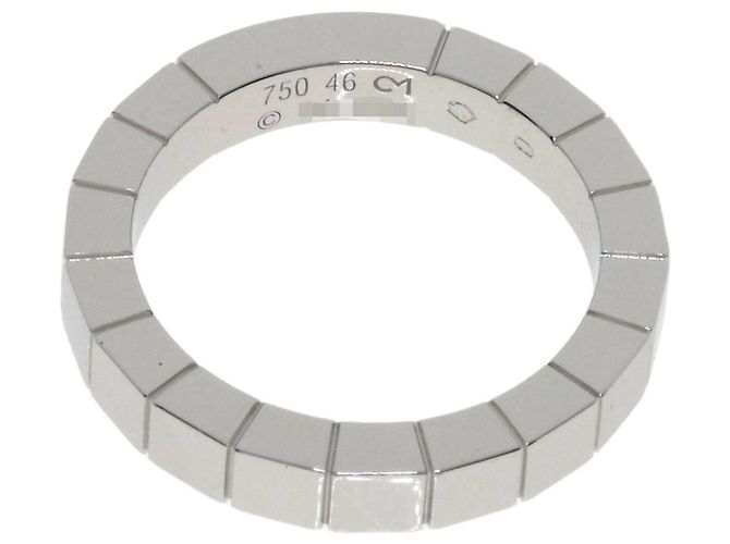 Anello in oro bianco 18K Cartier Lanières - vista 4