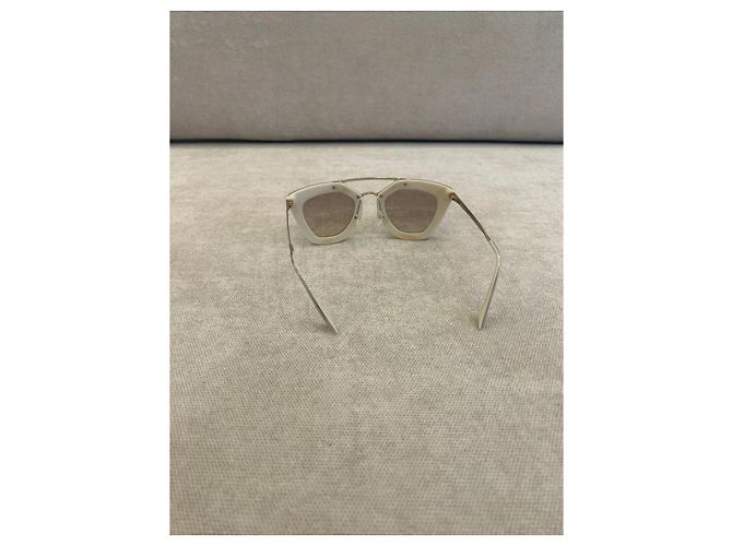 Gafas de sol Prada Cat-Eye en acetato Beige - vista 2