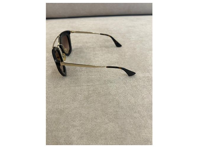 Gafas de sol Prada Cat-Eye en acetato carey lentes degradadas Marrón oscuro - vista 2
